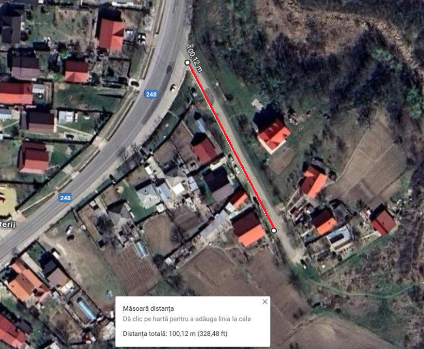 Teren Lunca Cetatuii, 100m de DJ248