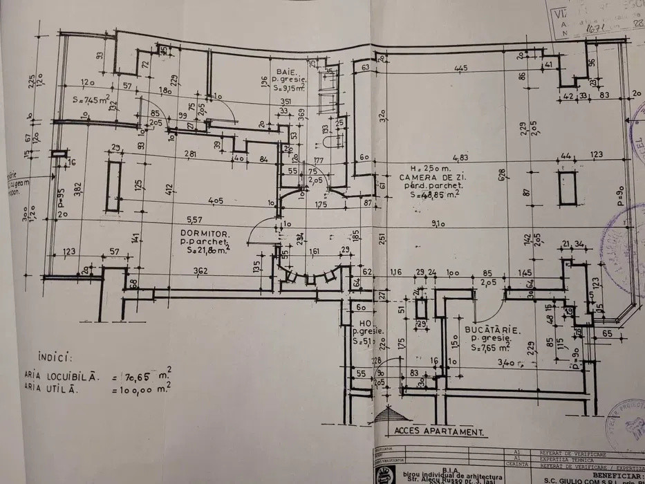 Apartament 2 camere, 100 mp, Bulevard Nicolina - Rond Vechi
