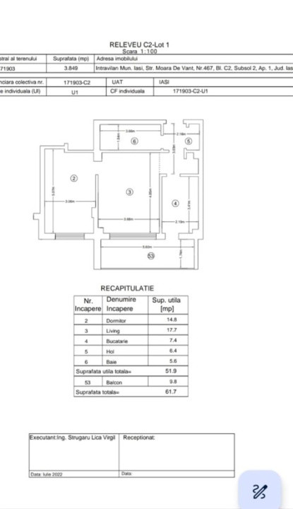 Apartament 2 camere cu balcon si parcare inclusa, la marginea lacului Aroneanu