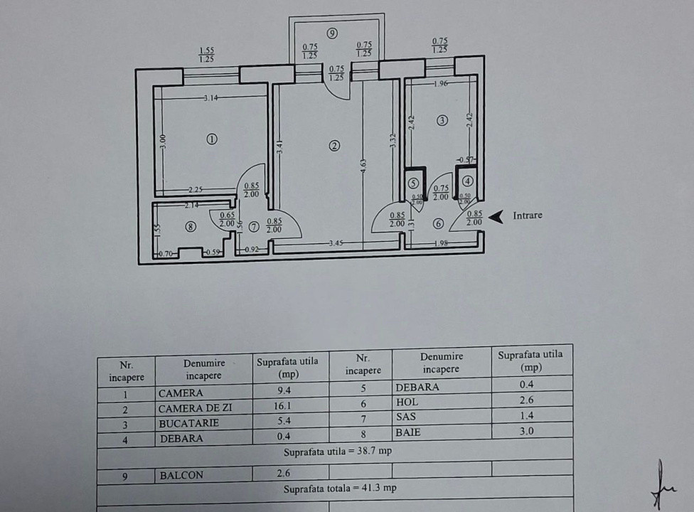 Apartament 2 Camere - Mircea cel Batran, et 1 din 4, nerenovat!