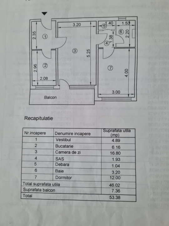 Apartament cu 2 camere in Podu Ros, langa Palas!